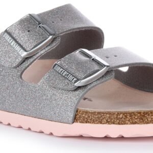 Birkenstock Arizona Sandals | Silver Birko-Flor for Women
