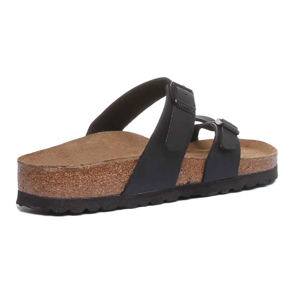 Birkenstock Mayari Sandals | Black Birko-Flor - Metallic Finish for Women