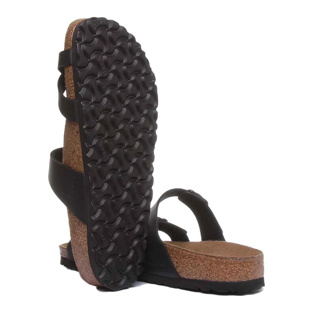 Birkenstock Mayari Sandals | Black Birko-Flor - Metallic Finish for Women