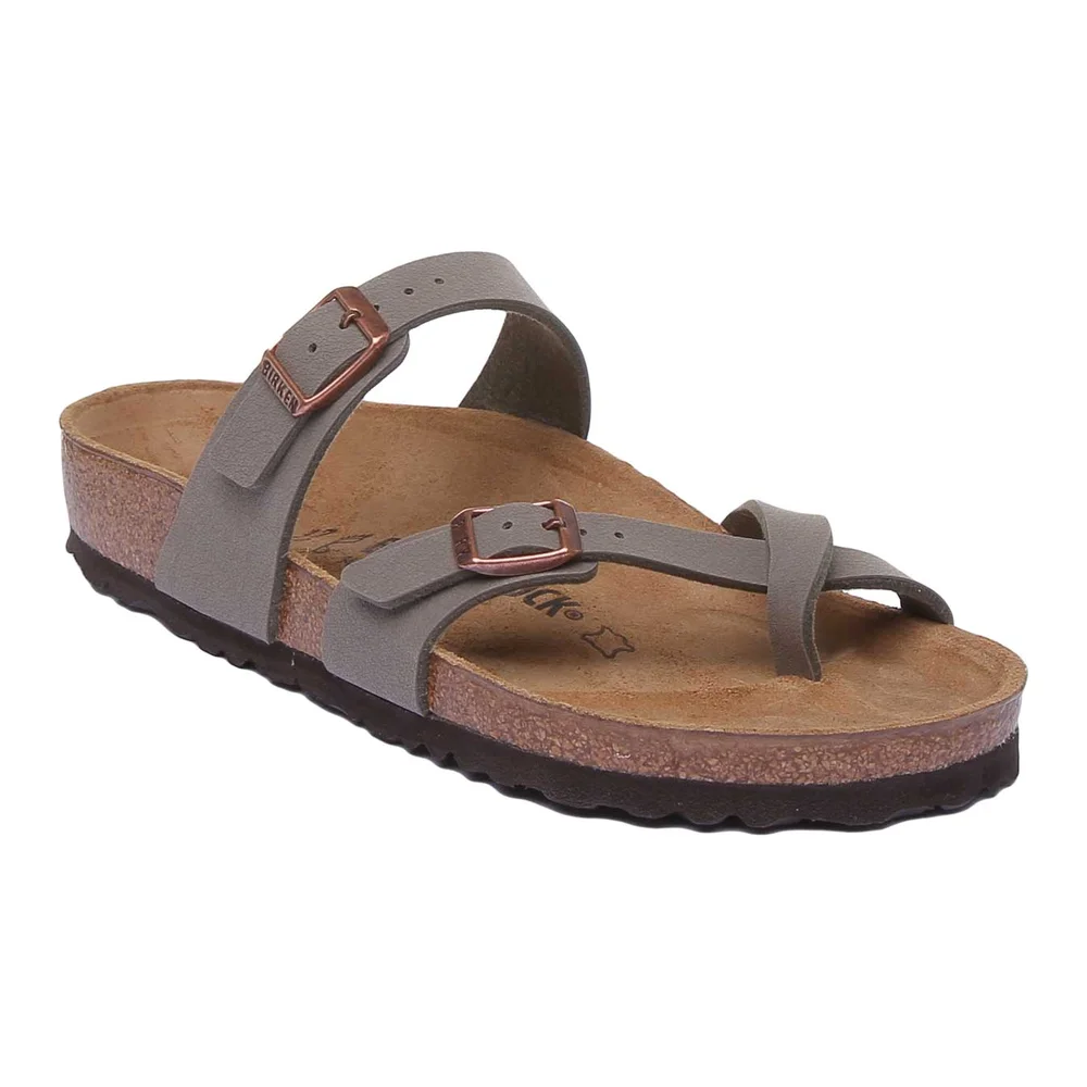Birkenstock Mayari Sandals | Stone Birko-Flor - Metallic Finish for Women
