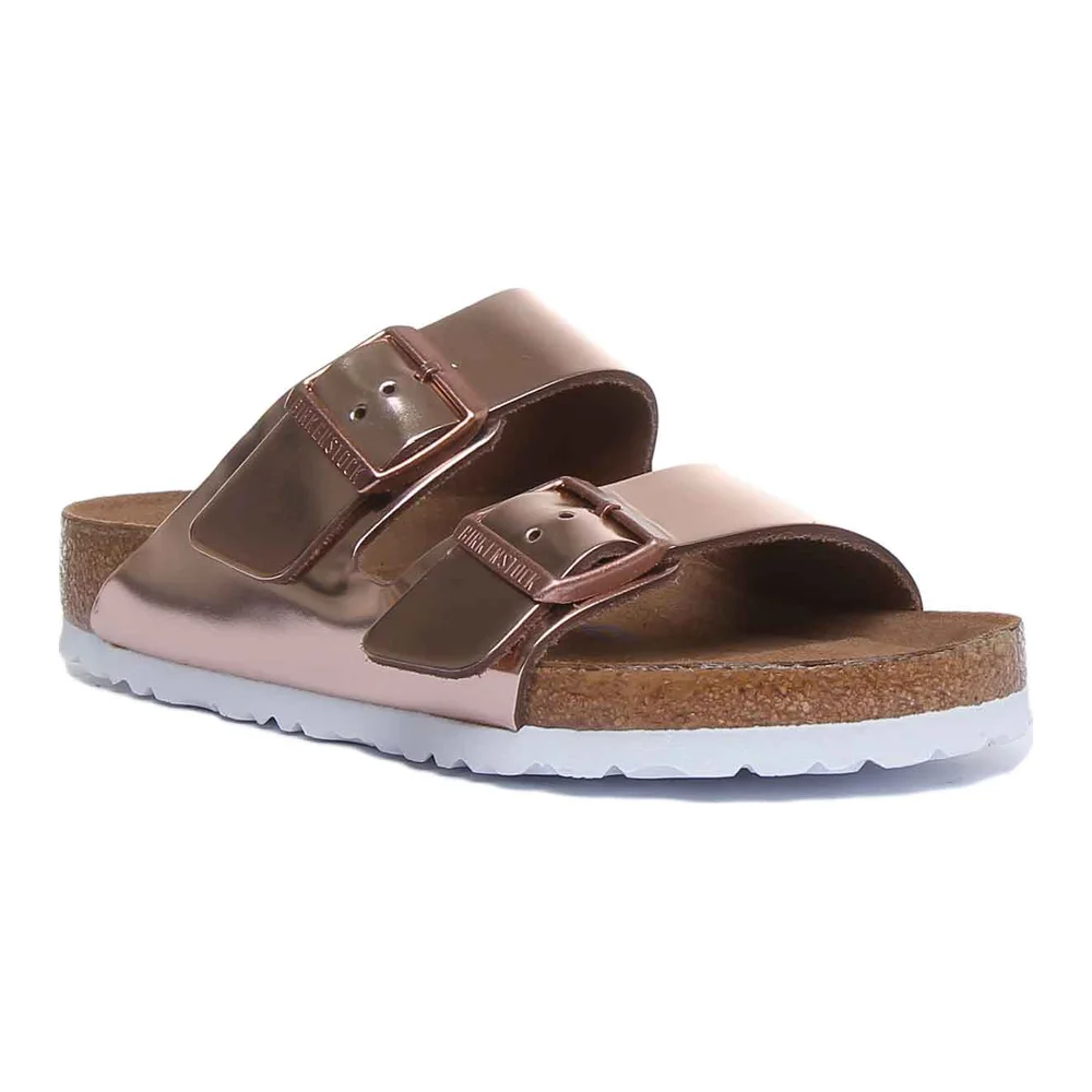 Birkenstock Arizona Sandals | Copper Birko-Flor - Soft Footbed for Women