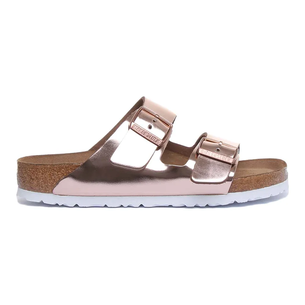 Birkenstock Arizona Sandals | Copper Birko-Flor - Soft Footbed for Women