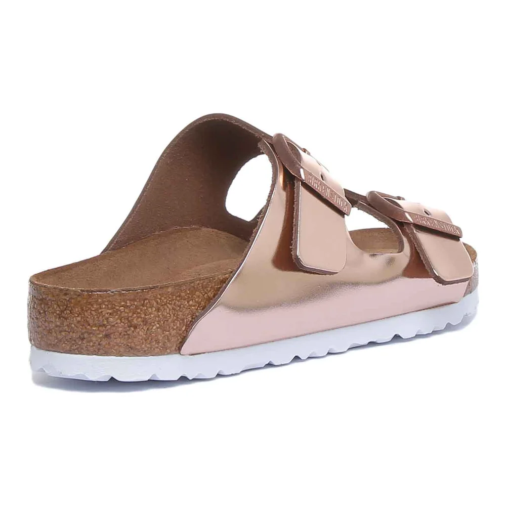 Birkenstock Arizona Sandals | Copper Birko-Flor - Soft Footbed for Women