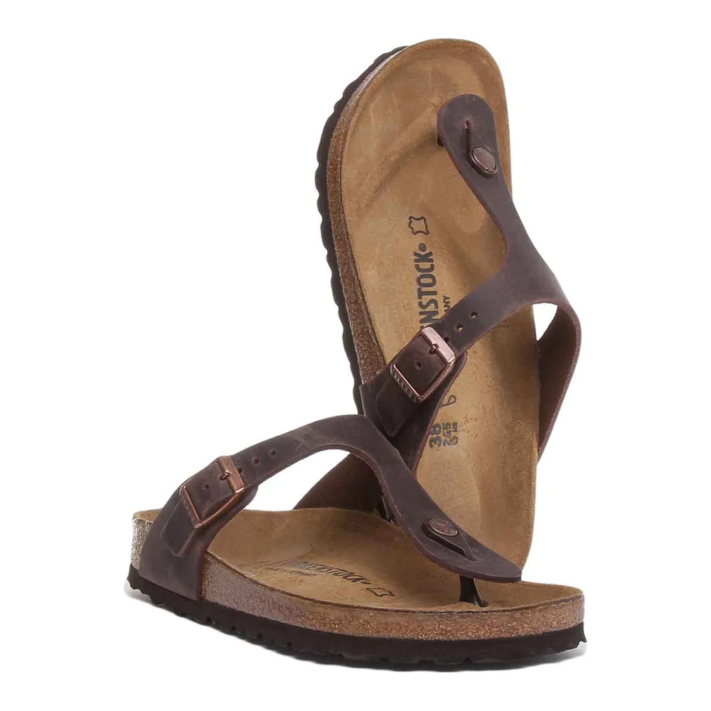 Birkenstock Gizeh Sandals | Brown genuine leather for Women