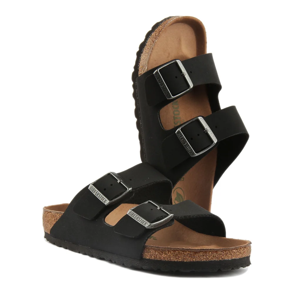 Birkenstock Arizona Sandals | Black Birko-Flor - Vegan-Friendly for Women