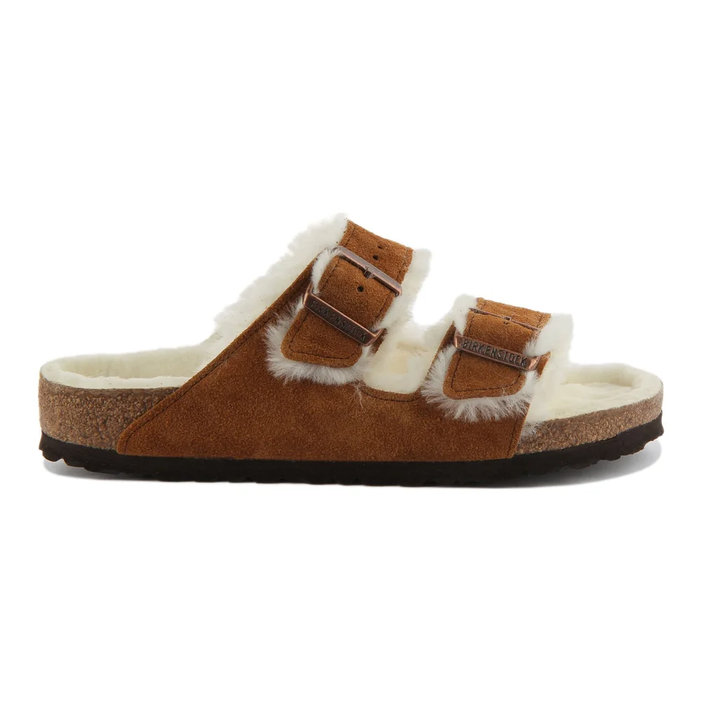 Birkenstock Arizona Sandals | Mink shearling-lined suede for Women