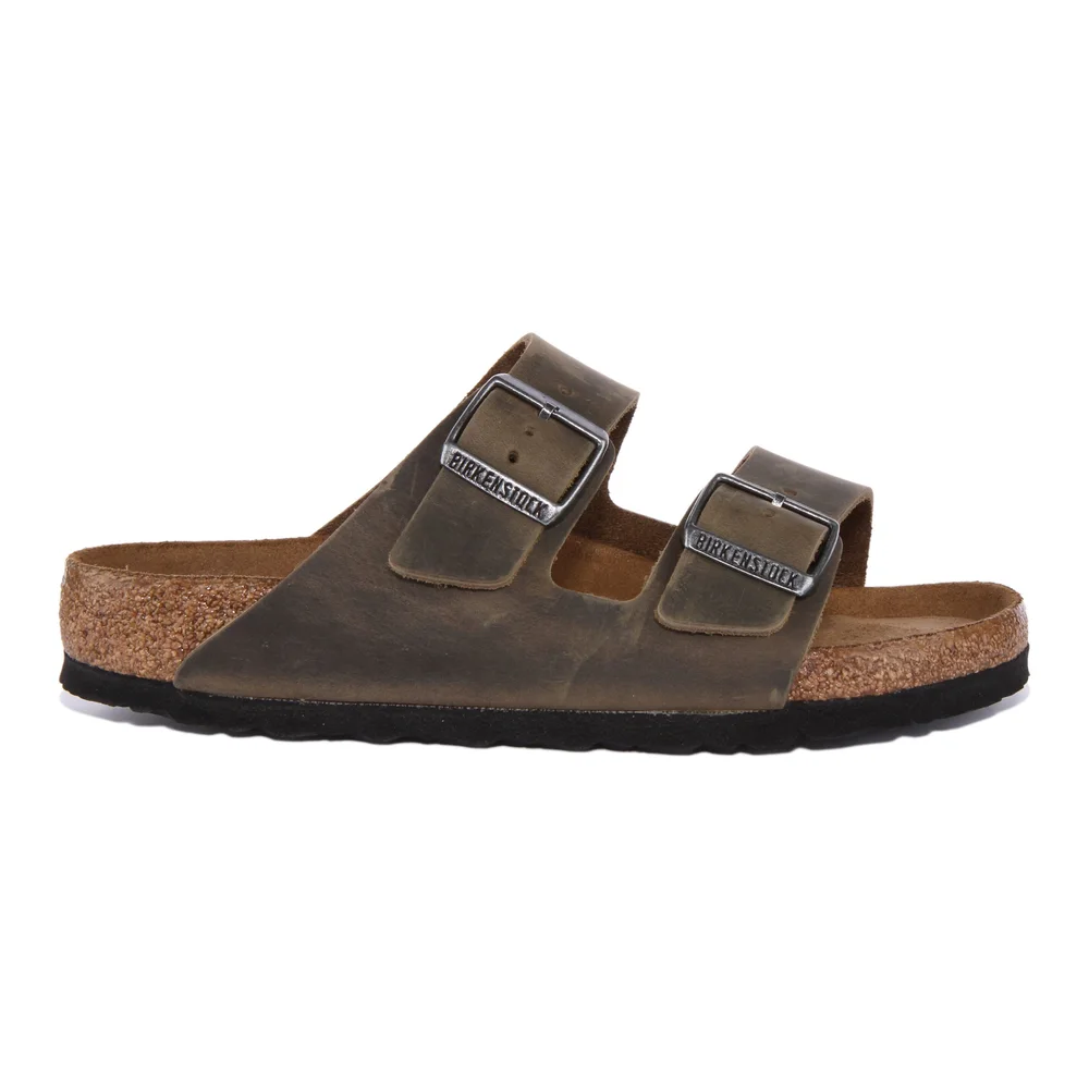 Birkenstock Arizona Sandals | Olive nubuck leather for Women