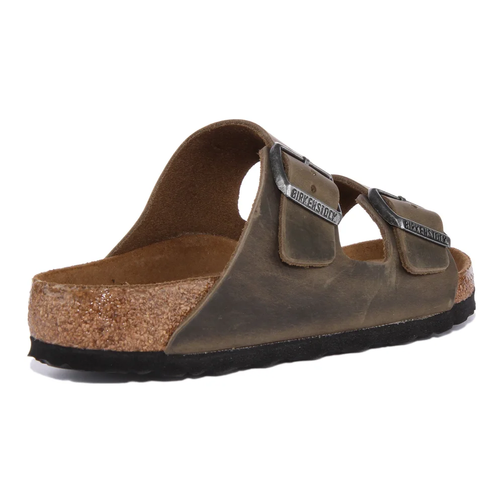 Birkenstock Arizona Sandals | Olive nubuck leather for Women