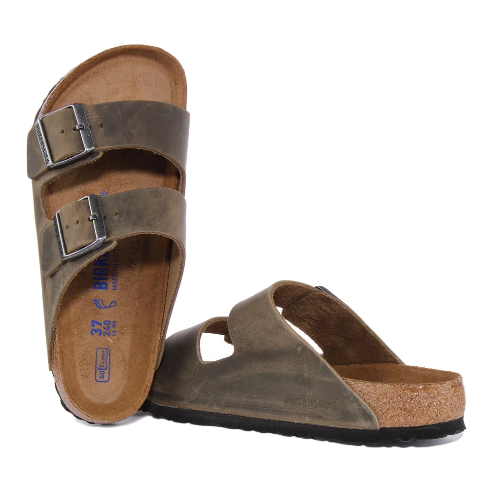 Birkenstock Arizona Sandals | Olive nubuck leather for Women